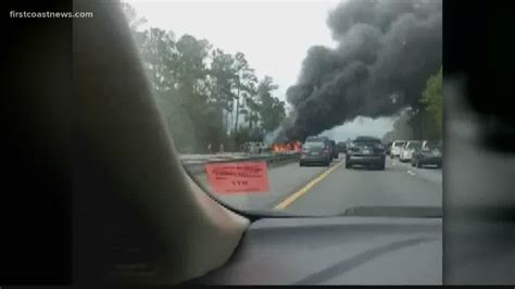 I 75 crash gainesville fl. Two people died and two kids were among three people rescued from a burning minivan on Wednesday morning following a crash on Interstate 75 in northern Marion County, according to the Florida ... 
