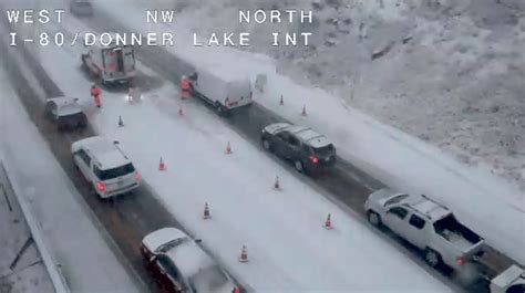 Traffic was held in the westbound direction on I-80 in Truckee due to multiple spinouts over Donner Summit, Caltrans said. ... Heavenly Ski Resort in Tahoe closed early due to poor road conditions .... 