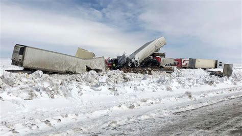 By Jess Baker. April 18, 2015. A 150-mile stretch of Interstate 80 between Cheyenne and Rawlins, Wyoming, reopened Friday night, more than 20 hours after major wrecks involving dozens of semi .... 