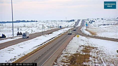 I 80 road conditions nebraska cameras. Roadwork to begin on I-80 in Sidney starting in September. Updated: Aug. 19, 2019 at 6:38 AM PDT. |. By Brian Sherrod. Roadwork will include the use of concrete sealer on the ramps of Exits 55 and ... 