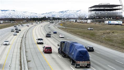 Westbound I-84 is back open between Broadway Avenue and Eisenman Road Monday afternoon. Boise Police said icy conditions caused multiple crashes near Gowen Road.. 