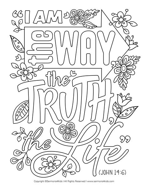 I Am The Way Coloring Sheet Scripture Coloring Sheets Bible Verse Coloring Page Scripture Coloring