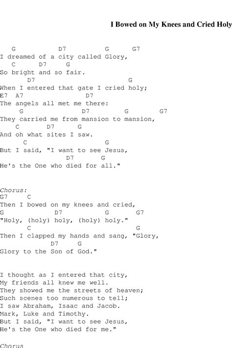 I BOWED ON MY KNEES Lyrics - MISSISSIPPI MASS …