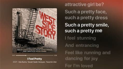 I Feel Pretty Lyrics &mdash; West Side Story (Musical)