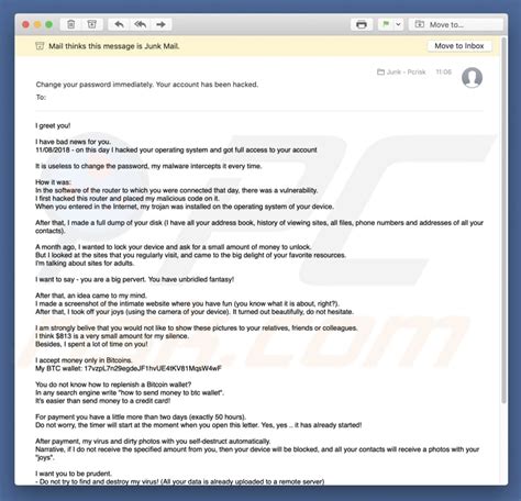 I Have Bad News For You Email Scam - PCRisk.com