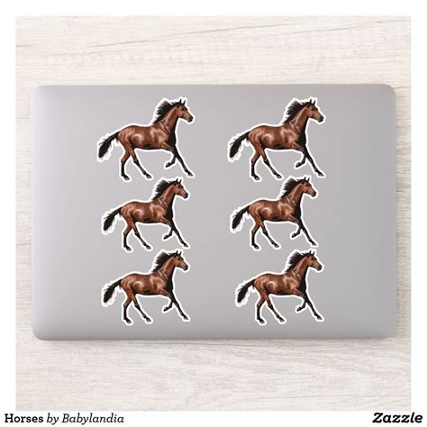 I Just Want All The Horses Sticker - Pinterest