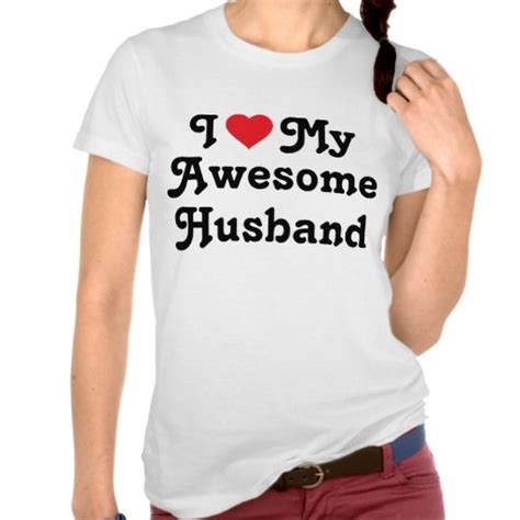 I Love My Awesome Husband T-Shirt Zazzle in 2024 Love t shirt ...