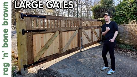 I Made Some Large Gates For A Driveway - YouTube