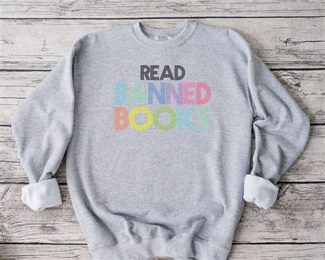 I Read Banned Books Sweatshirt - Etsy