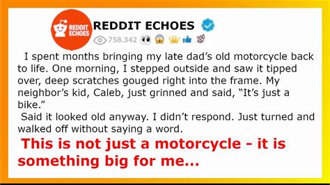 I spent months restoring my late father's vintage motorcycle. One ... - muktibox.com