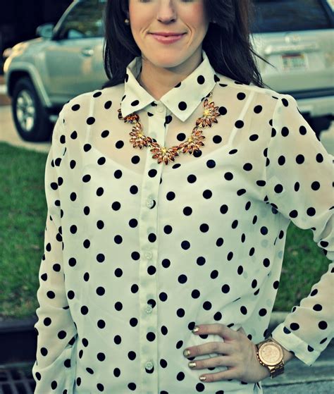 I Tested the Versatility and Style of a Polka Dot Button Up