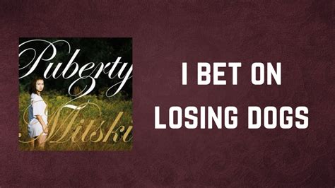 I bet on losing dogs lyrics. The Debate over the Controversial Song "I Bet on Losing Dogs" The powerful lyrics of "I Bet on Losing Dogs" have stirred up controversy and debate among listeners and critics alike. Some argue that the song promotes negative attitudes towards animal welfare and gambling, while others see it as a poignant commentary on the … 
