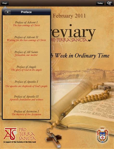 I breviary. The iBreviary, originally an app for cell phones and devices such as the iPhone and iPod, may also be accessed online. It provides the texts of the Liturgy of the Hours for each day of the year as well as acces to daily readings, prayers, and more. Click the image below or visit the iBreviary […] 