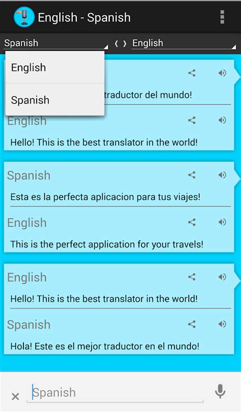 I can do in Spanish English to Spanish Translation