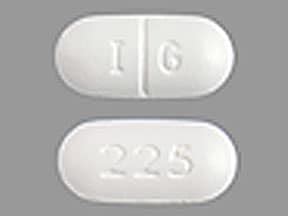 I G 225 Gemfibrozil Strength 600 mg Imprint I G 225 Color White Shape Oval View details 1 / 2 Pfizer PGN 225 Pregabalin Strength 225 mg Imprint Pfizer PGN 225 Color Peach / …. 
