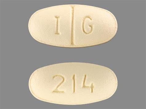 Results 1 - 1 of 1 for " i g 214". 1 / 7. I G 214. Sertraline Hydrochloride. Strength. 100 mg. Imprint. I G 214. Color..