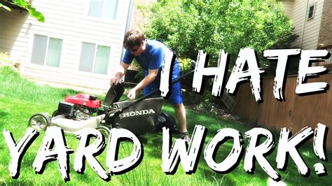 I hate yard work. Heather Writes a Thing