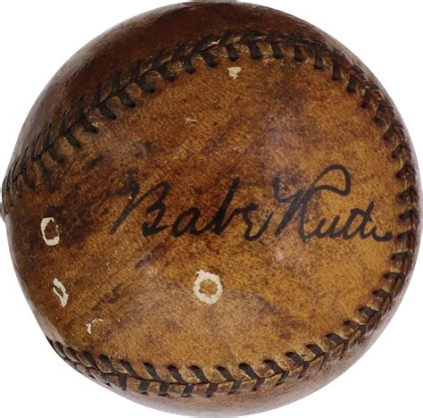 I have a Babe baseball used and signed by him. It looks like…