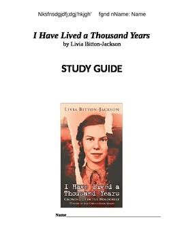 I have lived a thousand years study guide. - Manuale di risposta automatica ge 29869.