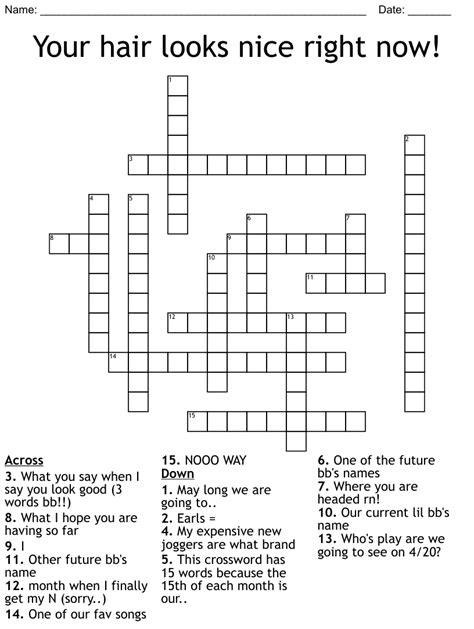 I have nothing to say right now crossword. Say. Today's crossword puzzle clue is a quick one: Say. We will try to find the right answer to this particular crossword clue. Here are the possible solutions for "Say" clue. It was last seen in The LA Times quick crossword. We have 10 possible answers in our database. Sponsored Links. 