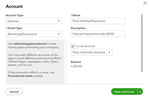 I have tools set up as an expense, I believe they should ... - QuickBooks