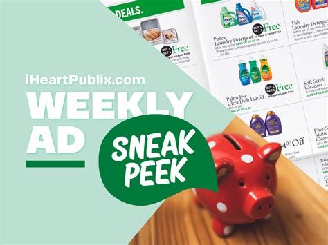 I heart publix sneak peek. Publix’s delivery and curbside pickup item prices are higher than item prices in physical store locations. Prices are based on data collected in store and are subject to delays and errors. ... Join Club Publix for personalized perks, a free birthday treat, and a sneak peek of the weekly ad one day early.* *Terms & conditions apply. See types ... 