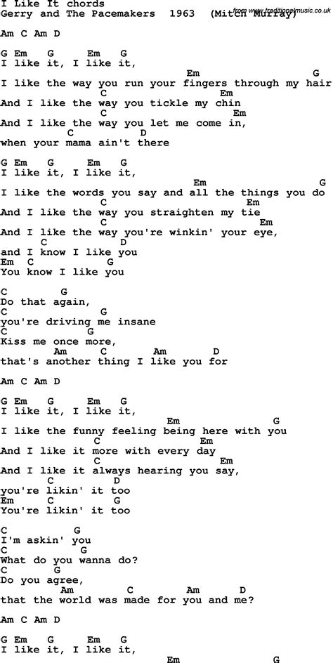 I like it with lyrics. Sep 17, 2022 · Enrique Iglesias - I Like It (Lyrics) ft. PitbullSpotify Playlist : https://Popular-Music.lnk.to/SpotifyStream I Like It : https://open.spotify.com/track/7Ha... 