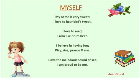 I like myself poem vibrant words - YouTube