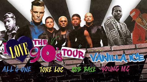 Star Of The Desert Arena. Primm, Nevada, United States. Aug 31, 2024. Upcoming. All-4-One / Color Me Badd / Tone Loc / Rob Base / Young M.C. / Vanilla Ice. I Love The 90s Tour. Global Event Center at WinStar World Casino & Resort. Thackerville, Oklahoma, United States. Aug 30, 2024.