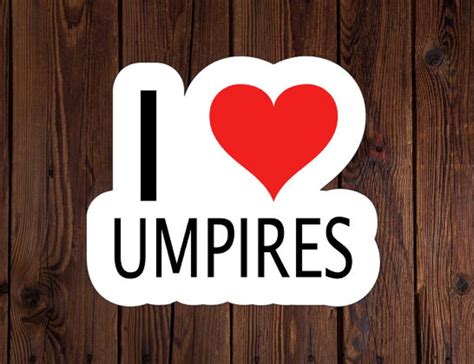 Sep 9, 2023 · I Love Umpires Waterproof Sticker for Baseba