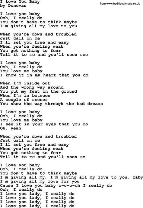 I love you baby lyrics. Things To Know About I love you baby lyrics. 