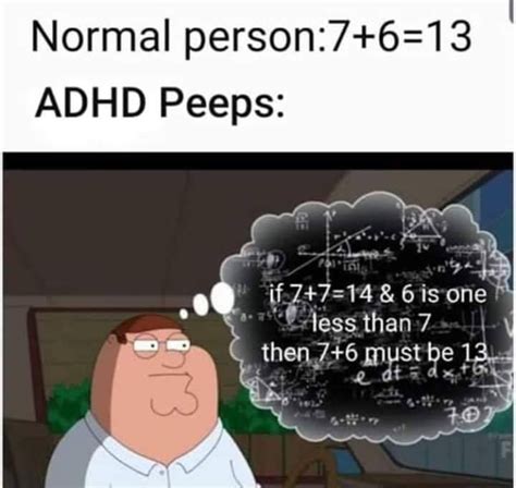 I must be ADHD... from r/DankMemes r/mathmemes