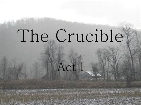 I need some quotes from act 1 in The Crucible. - eNotes.com