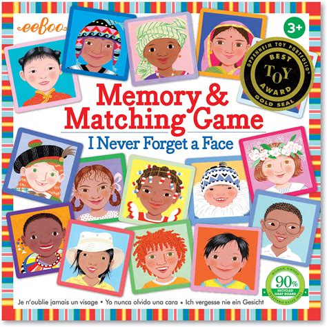  I Never Forget a Face Memory & Matching Game. $21.99. Quantity. Add to cart. 100% Safe and Eco-friendly. Designed with Independent Artists. FREE Shipping Over $70. While developing patience and memory skills, children are introduced to the inspiring diversity of 24 warm and accessible children from cultures around the world, opening doors to ... . 