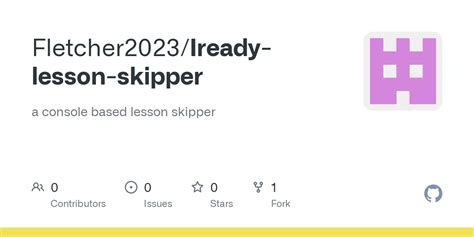 I ready lesson skipper github. You signed in with another tab or window. Reload to refresh your session. You signed out in another tab or window. Reload to refresh your session. You switched accounts on another tab or window. 