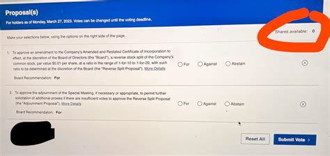 I received the note to proxy vote in fidelity and I did. I did notice ...