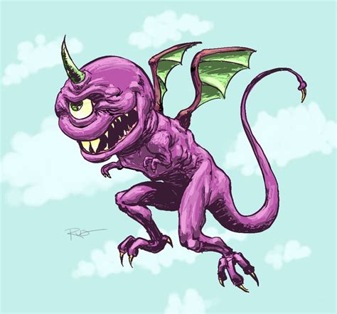 I saw a one horned one-eyed Flying purple people eater - Twitter