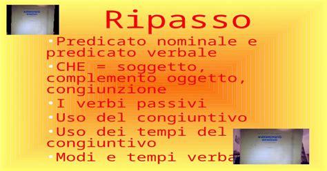 I tempi passivi - appunti