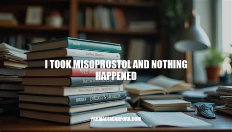 I took misoprostol and nothing happened. .  <a href=https://www.alessa-a...