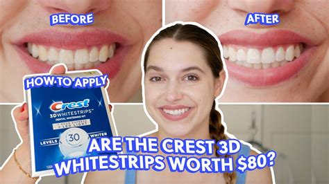 I tried the crest 3D whitestrips *effective* 2024 - YouTube