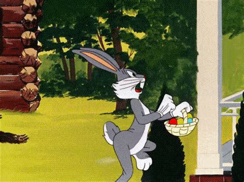 I want an easter egg bugs bunny gif. CBS. Release. April 7, 1977. ( 1977-04-07) Bugs Bunny's Easter Special (also known as The Bugs Bunny Easter Special and Bugs Bunny's Easter Funnies) is a 1977 Easter -themed Looney Tunes television special directed by Friz Freleng and features clips from 10 Warner Bros. cartoons. It originally aired on the CBS network April 7, 1977. 