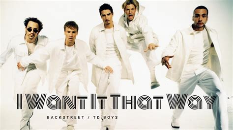 I want it that way. Official music video for "I Want It That Way" by the Backstreet Boys Listen to the Backstreet Boys: https://BackstreetBoys.lnk.to/listenYD Subscribe to the ... 