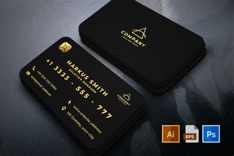 I will design credit card style business card, credit card