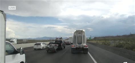 Southbound Interstate 15 is closed in California because of flooding, rain and crashes. A Nevada State Patrol alert at 3:30 p.m. advised motorists to prepare for long delays. All southbound lanes ...
