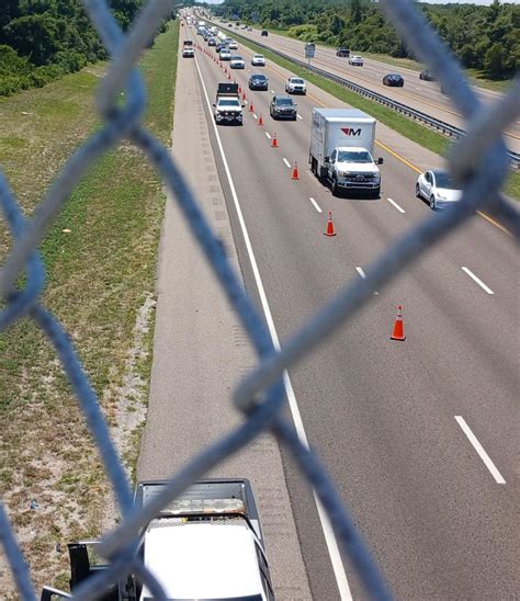 I-295 traffic detoured after truck hauling forklift hits overpass ...