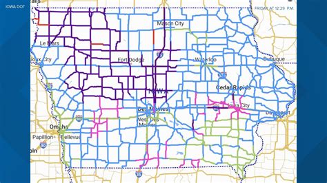 I-35 Iowa Road Conditions Statewide (21 DOT Reports) 