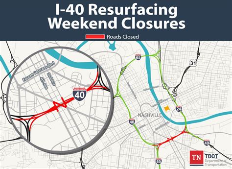 I-65 closure nashville today. NASHVILLE, Tenn. (WKRN) - Authorities say at least one person sustained "life-threatening injuries" in a multi-vehicle crash that closed a portion of Interstate 24 early Sunday morning. The ... 