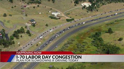 I-70 congestion expected as Labor Day travelers return home