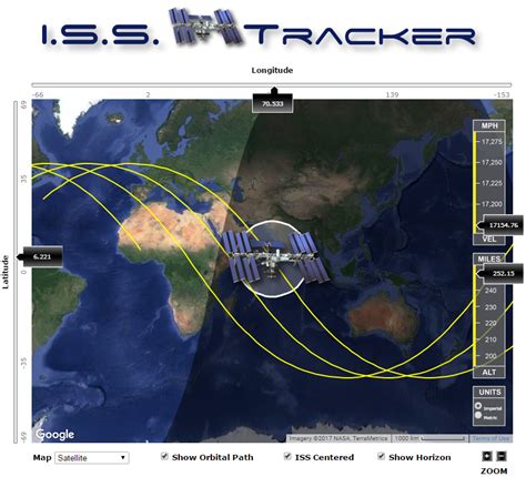 I.s.s. tracker. Find optimal viewing location and live tracking for the International Space Station 