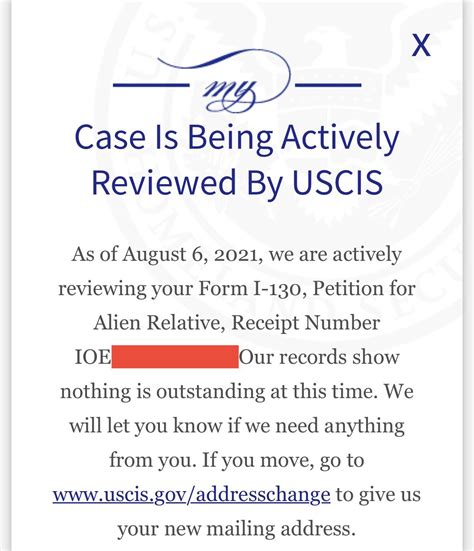 I130 case is being actively reviewed by USCIS USCIS